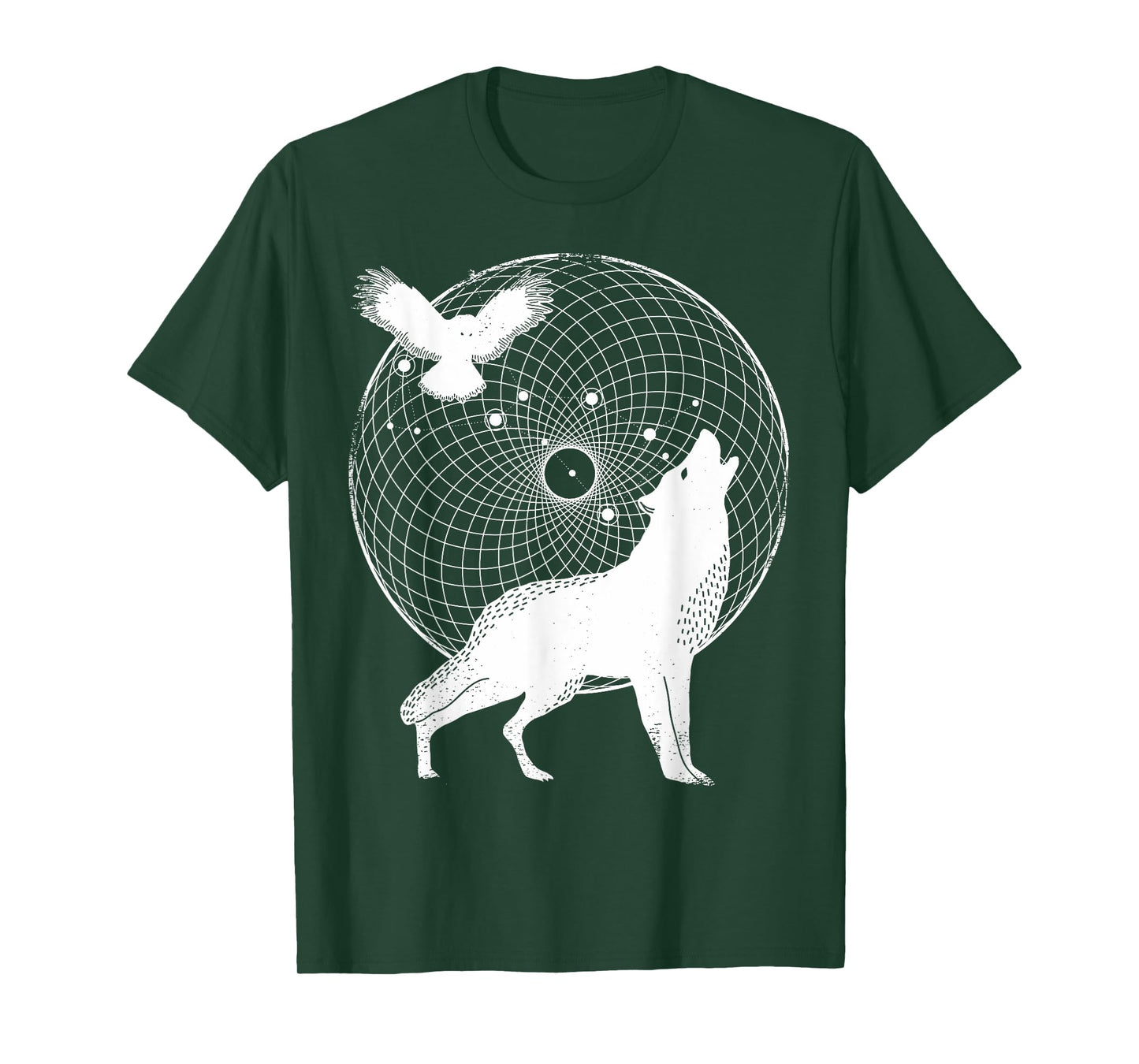 The Dharma Store - Torus Wolf - Sacred Geometry T-Shirt