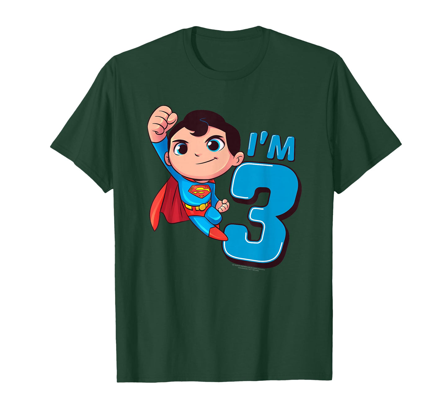 Superman 3rd Birthday Cute I'm 3 T-Shirt
