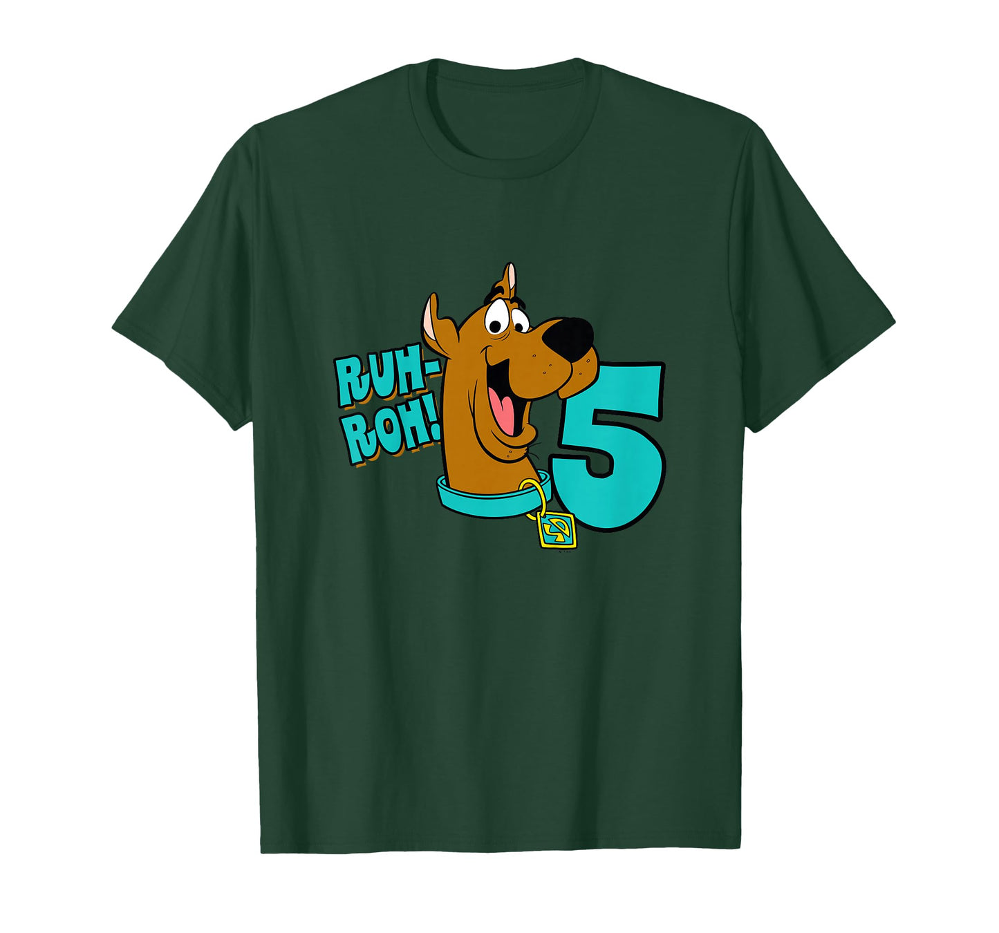 Kids Scooby-Doo 5th Birthday Ruh-Roh! I'm 5! T-Shirt
