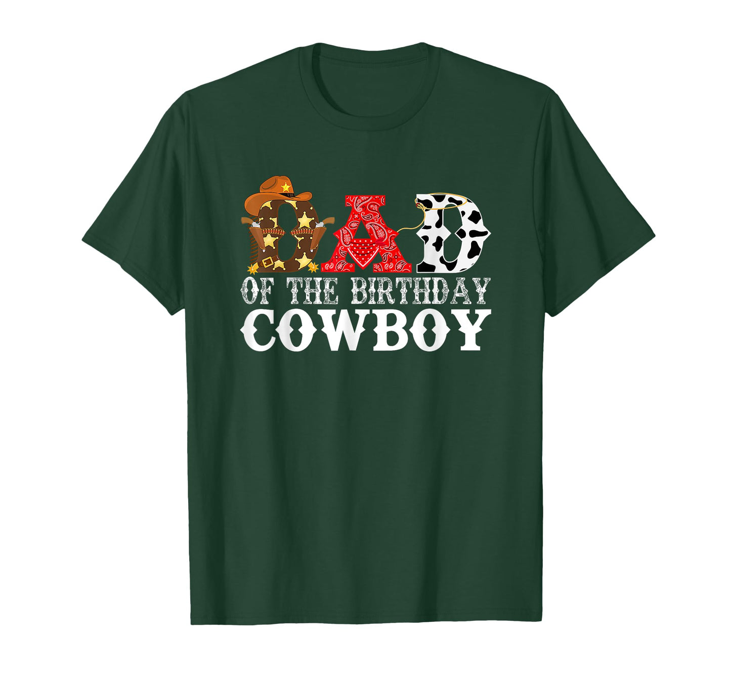 Dad 1st First Birthday Cowboy Western Rodeo Party T-Shirt