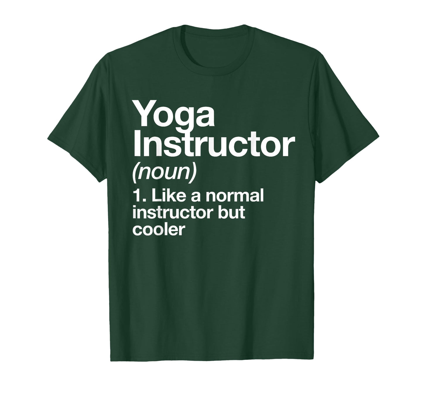 Yoga Instructor Funny Definition Gym Trainer Coach Sports T-Shirt