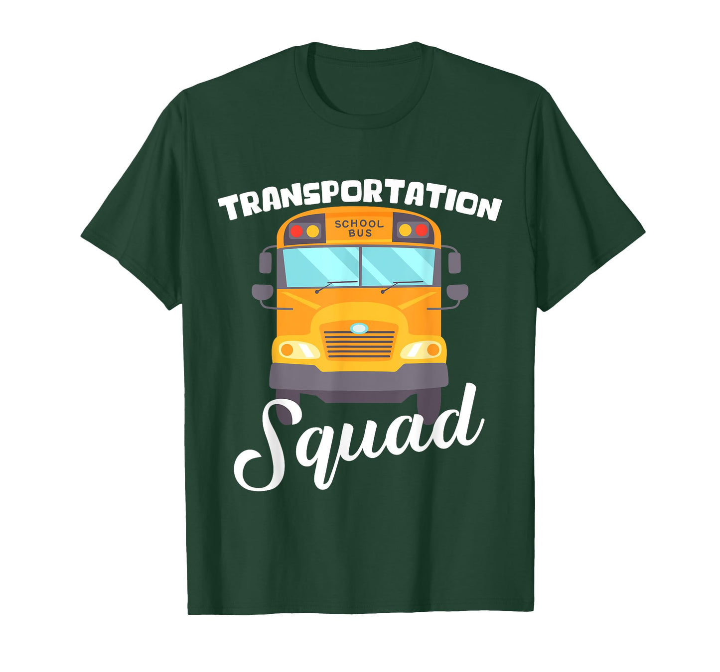 Transportation Squad Back to School Bus Driver Monitor Aide T-Shirt