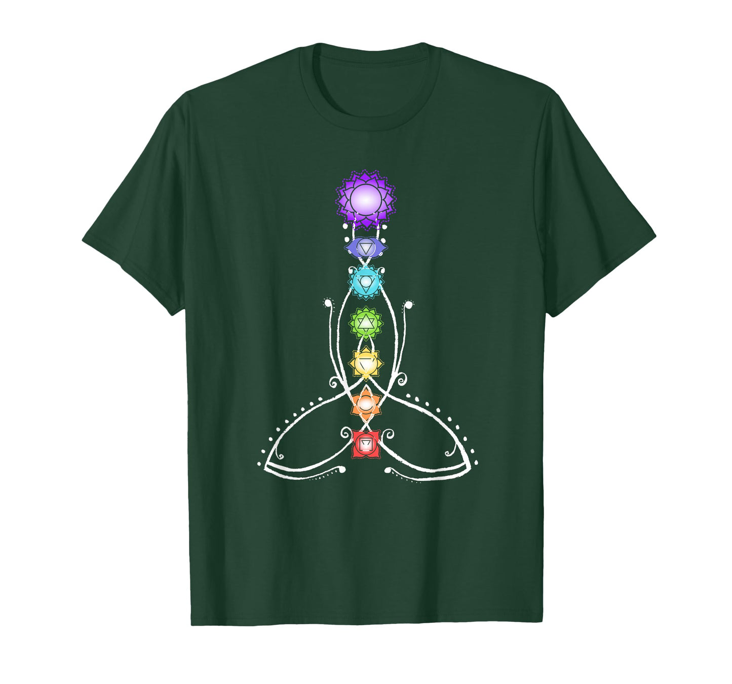 Spiritual Shirts for men and women & Yoga clothes Yoga Meditation Spiritual Body Energy Chakra T-Shirt