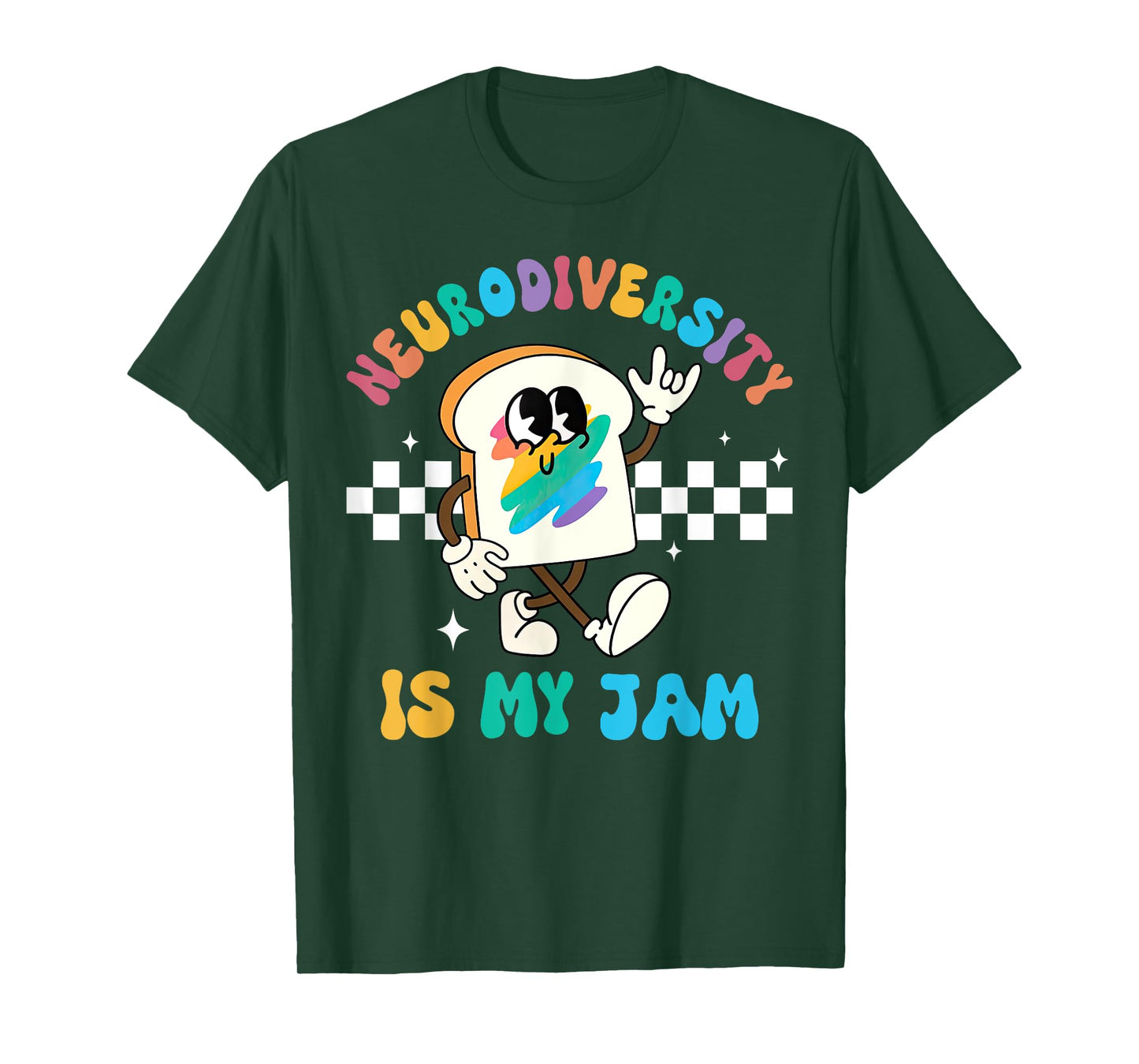 Retro Neurodiversity Is My Jam ADHD Autism Awareness Support T-Shirt