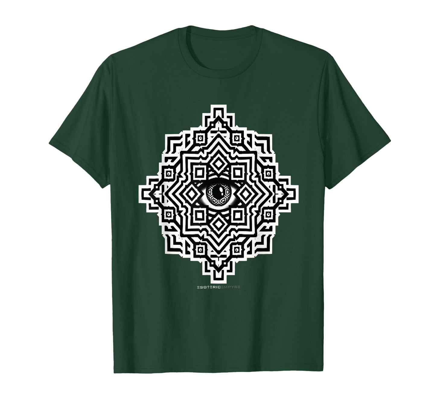 Sacred Geometry Eye Optical Illusion Trippy T-Shirt