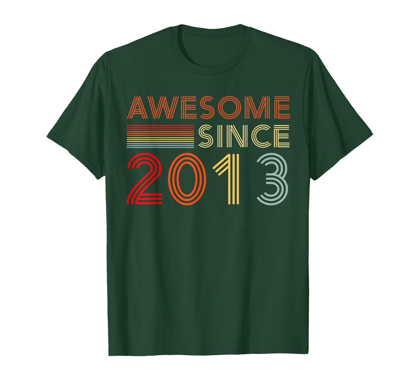 Vintage Awesome Since 2013 Retro Classic Birthday Est 2013 T-Shirt