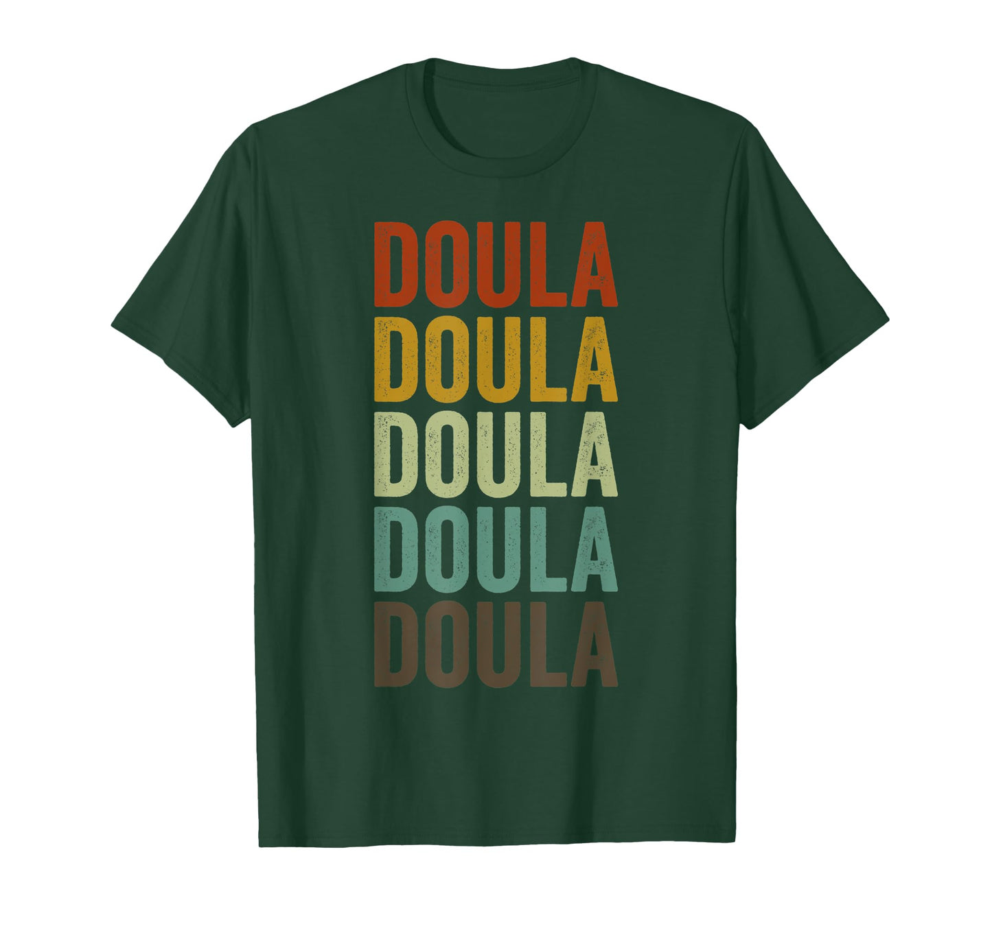 Doula Retro Gifts Doula Retro T-Shirt Black Small Classic Fit Short Sleeve Crew Neck T-Shirt Unisex-Kids