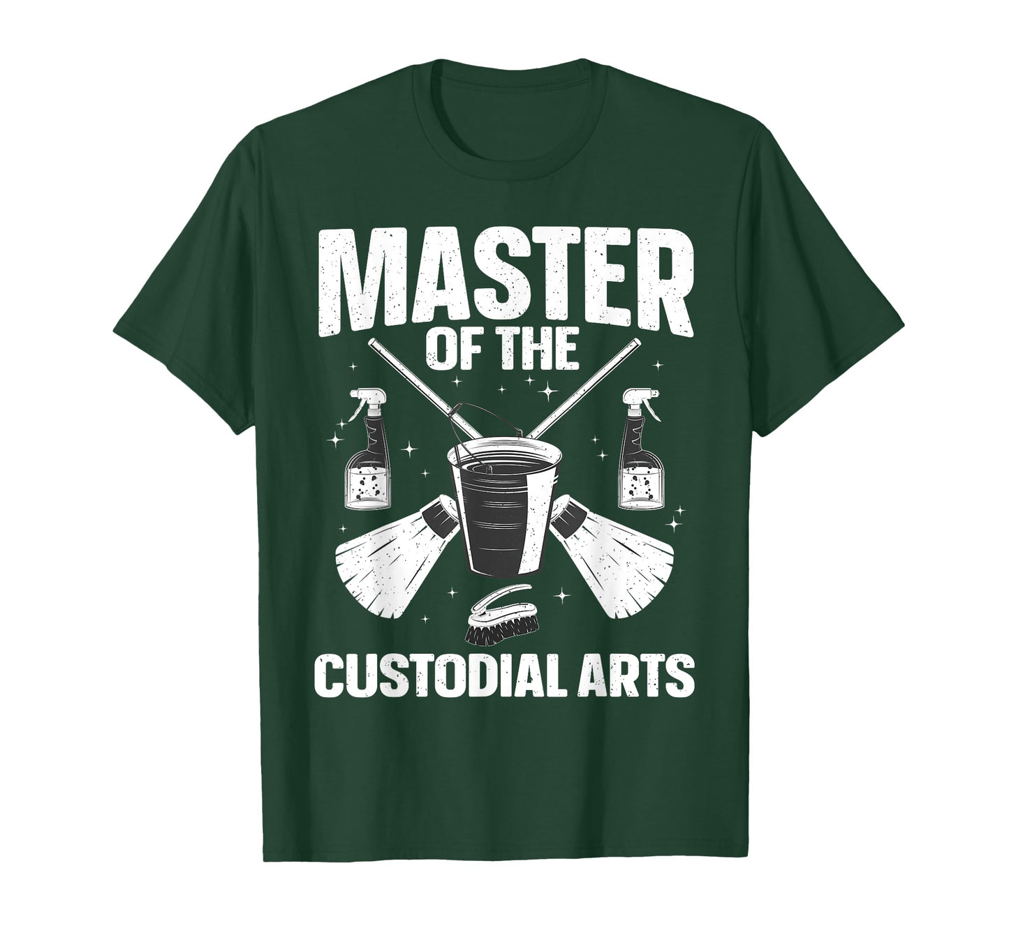 School Custodian Design For Men Women Cleaning Janitor T-Shirt