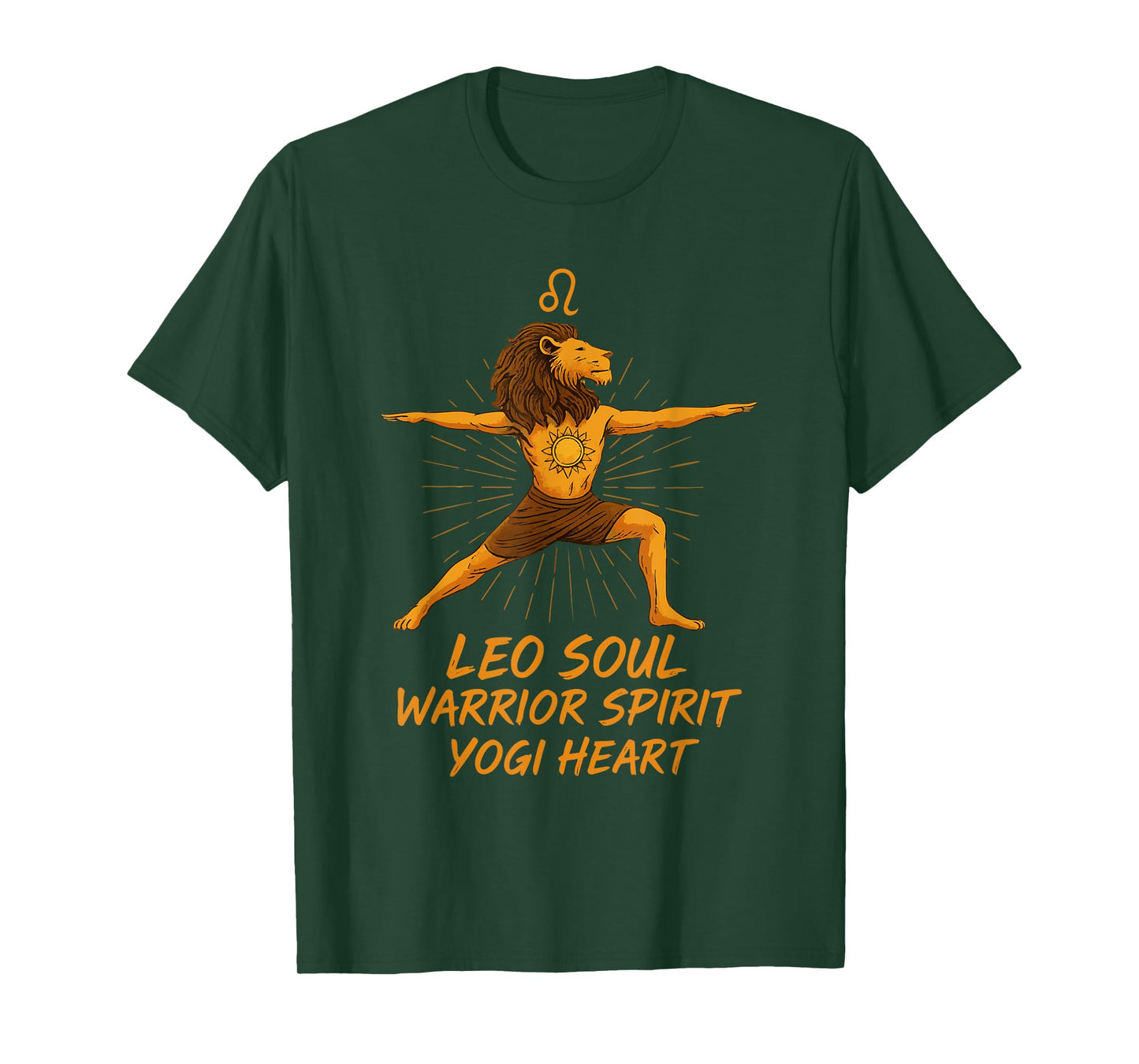 Lion Soul - Warrior Spirit Yogi Heart T-Shirt