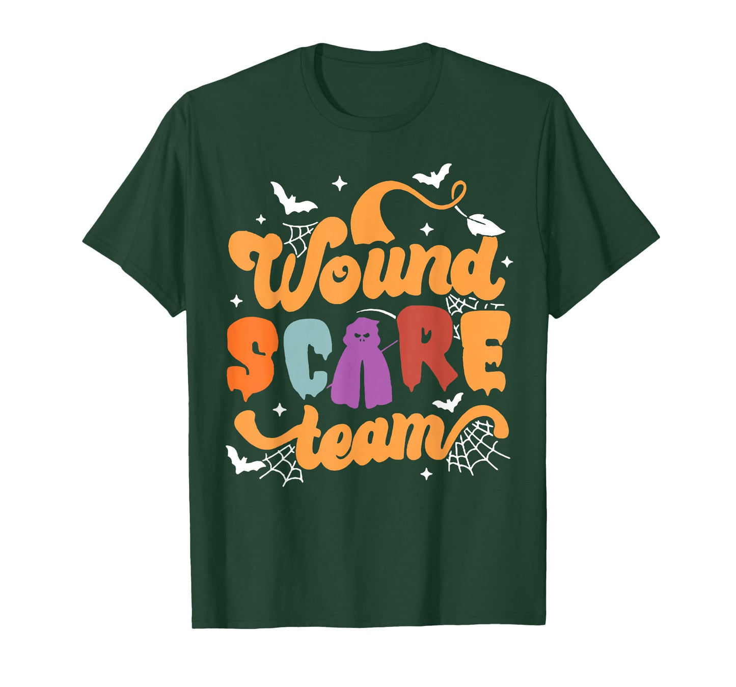 Wound Care Team Halloween Team Crew Nurse Practitioner Tee T-Shirt