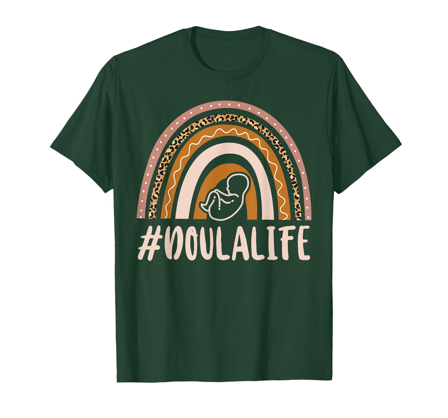 Doula Birth Worker Rainbow #Doulalife T-Shirt