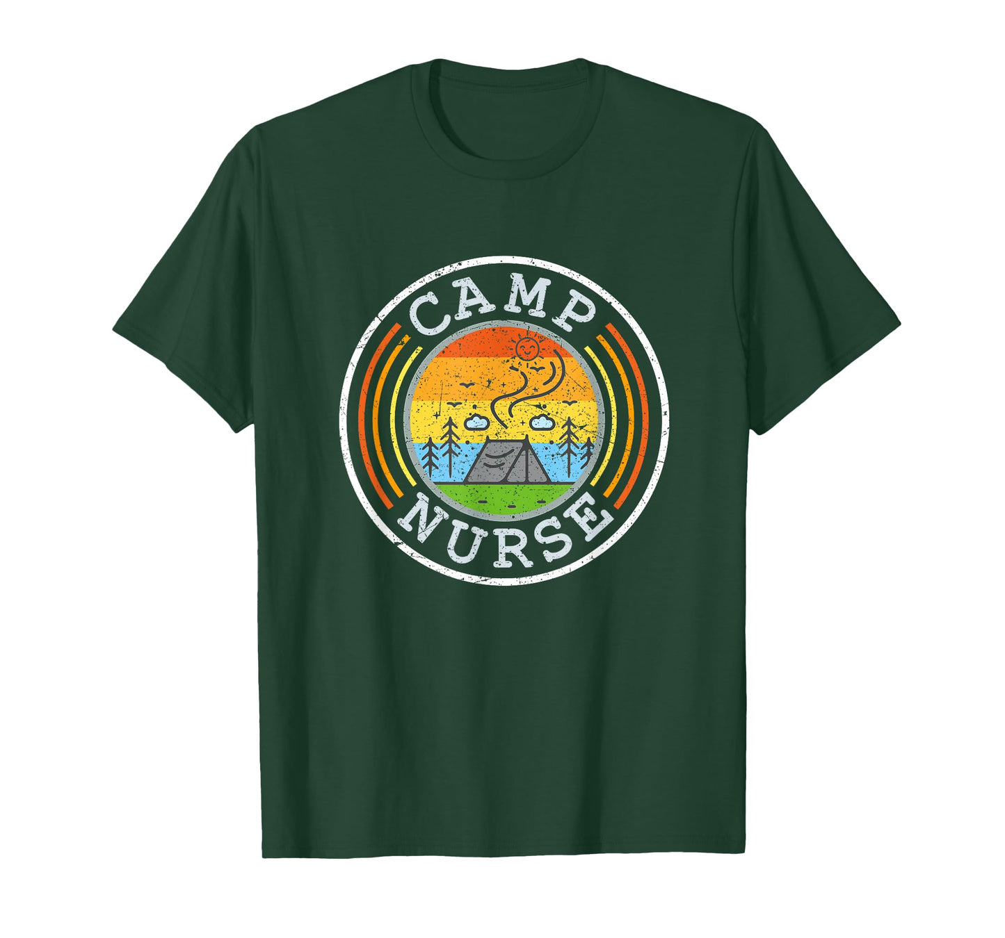 Outdoor Camping Tee For Nurses Camp Nurse T-Shirt