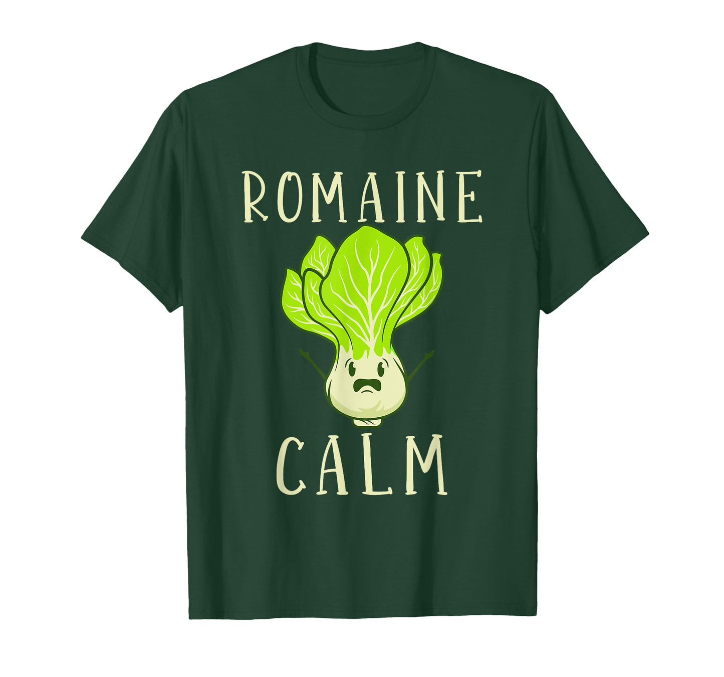 Garden Meditation Enthusiast Pun Gift Men Women Romaine Calm Funny Gardening Lettuce Vegetable Garden Lovers Unisex T-Shirt