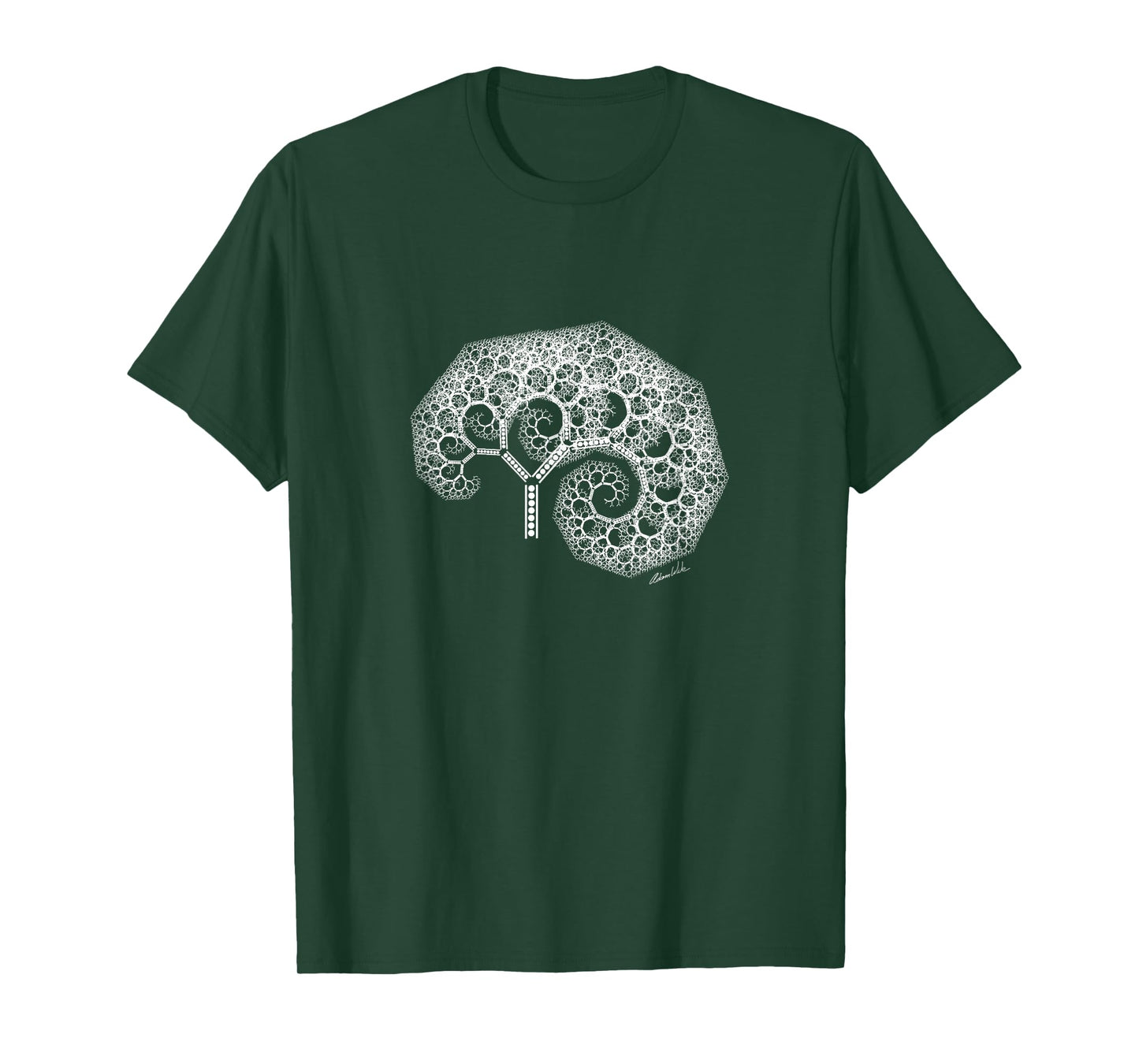 Tree of Life Infinite Spiral Fractal Trippy Nature Botany T-Shirt