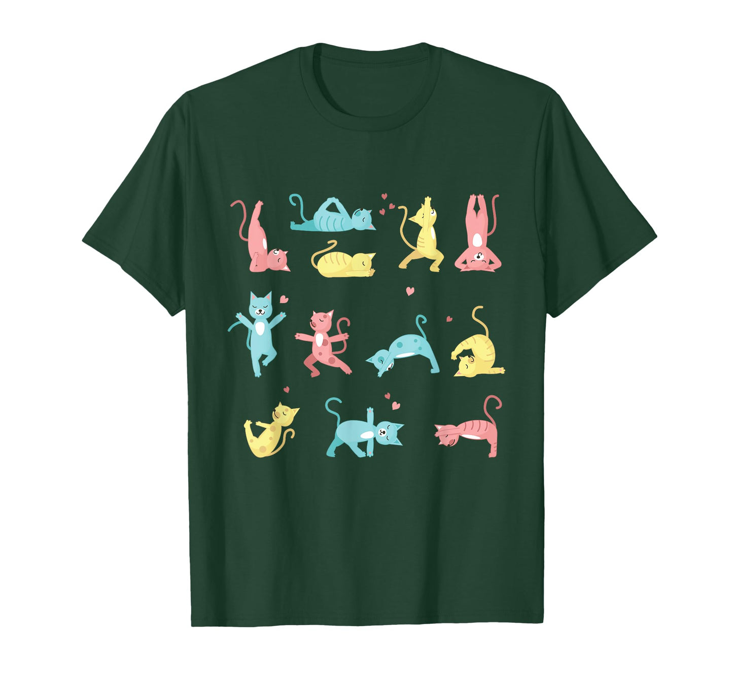 Funny Cat Training Yoga Posture Kitty Mood T-Shirt
