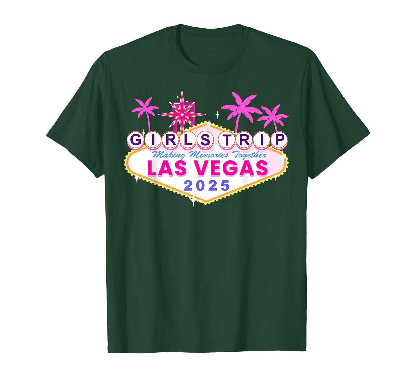 Las Vegas Girls Trip 2025 Shirts Birthday Squad Weekend T-Shirt