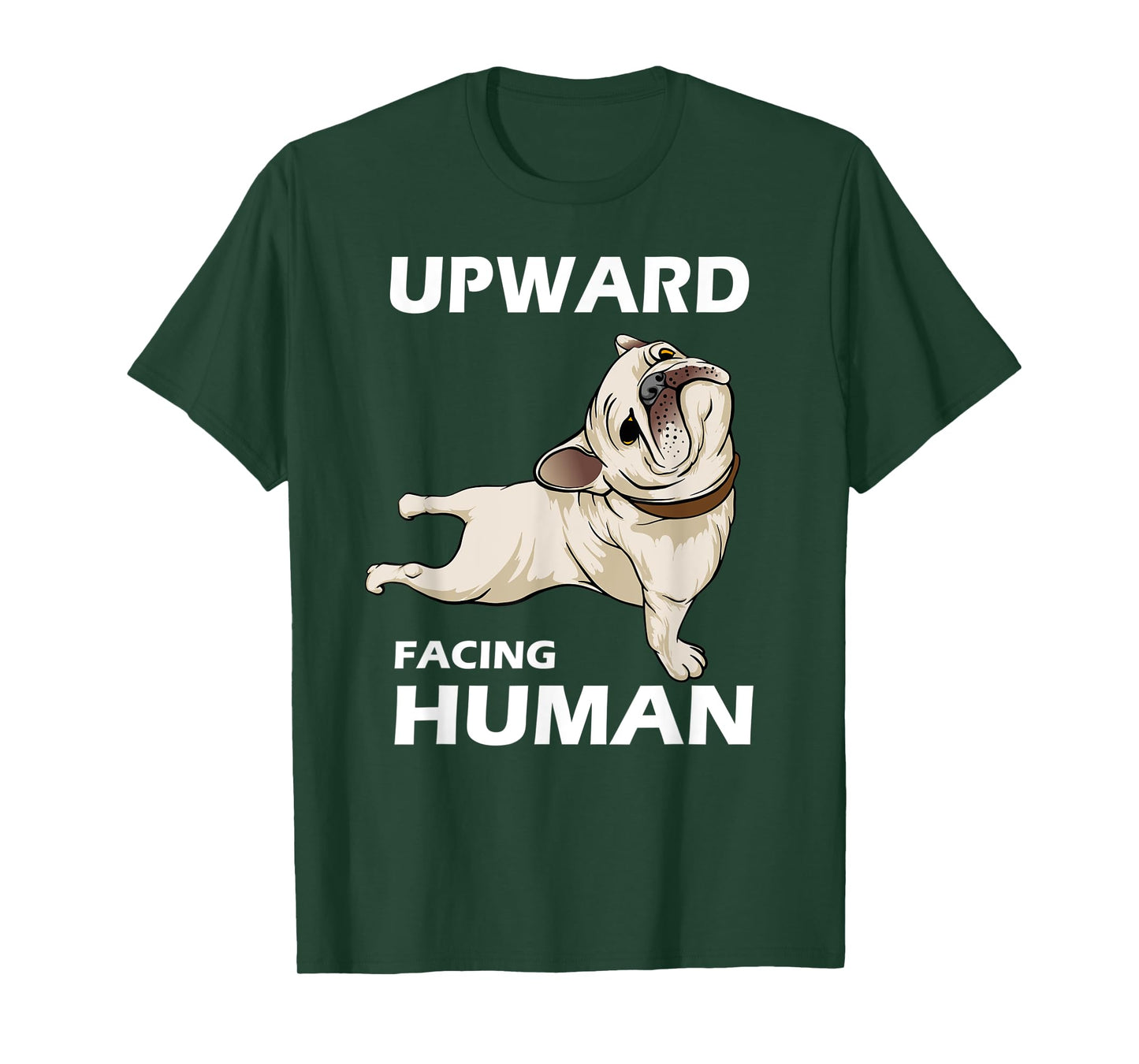 Upward Facing Human - Funny Pug Yoga Aesthetics T-Shirt