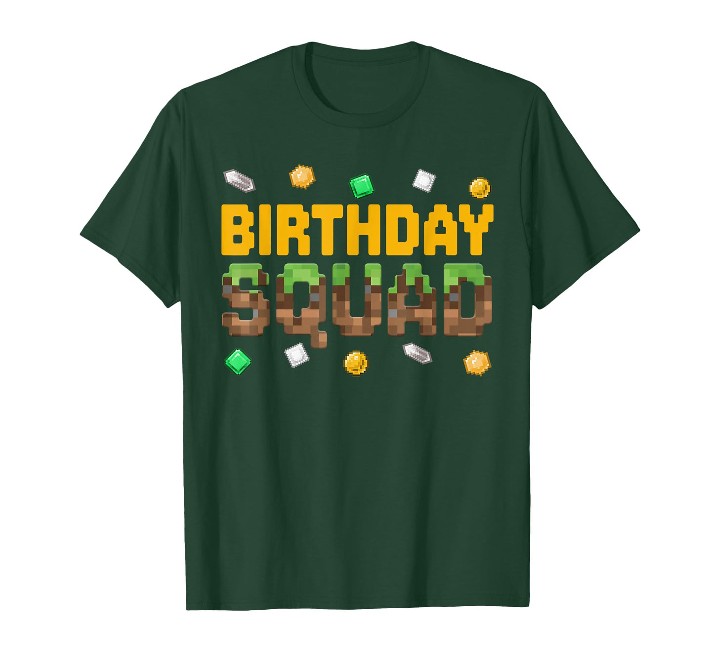 Funny Birthday Squad Birthday Boy Video Game Pixel Gamer T-Shirt