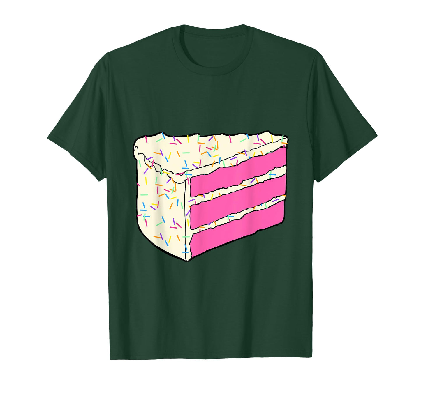 Cute Pink Cake Slice Halloween Costume Food Dress Up Cosplay T-Shirt