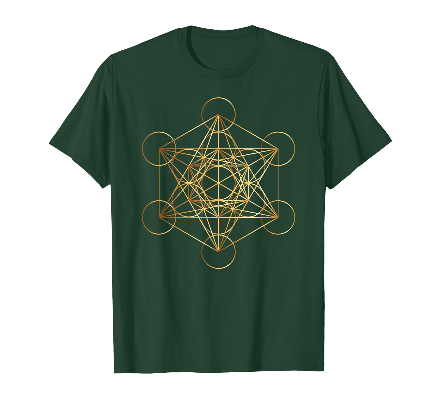 Metatron's Cube Sacred Geometry Symbol Mystical Esoteric Des T-Shirt