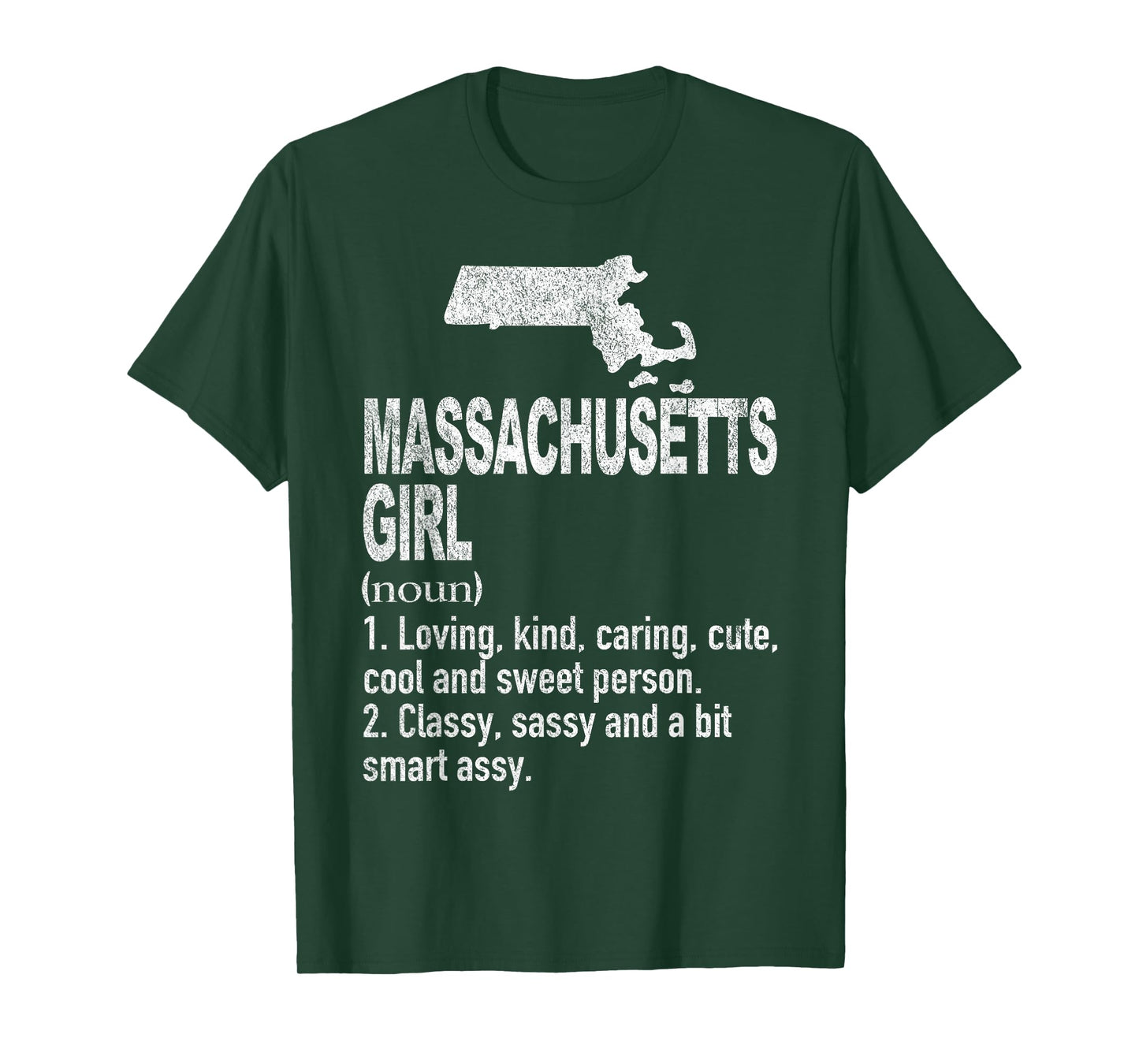 Massachusetts Girl Definition Funny Home Sata Massachusetts T-Shirt