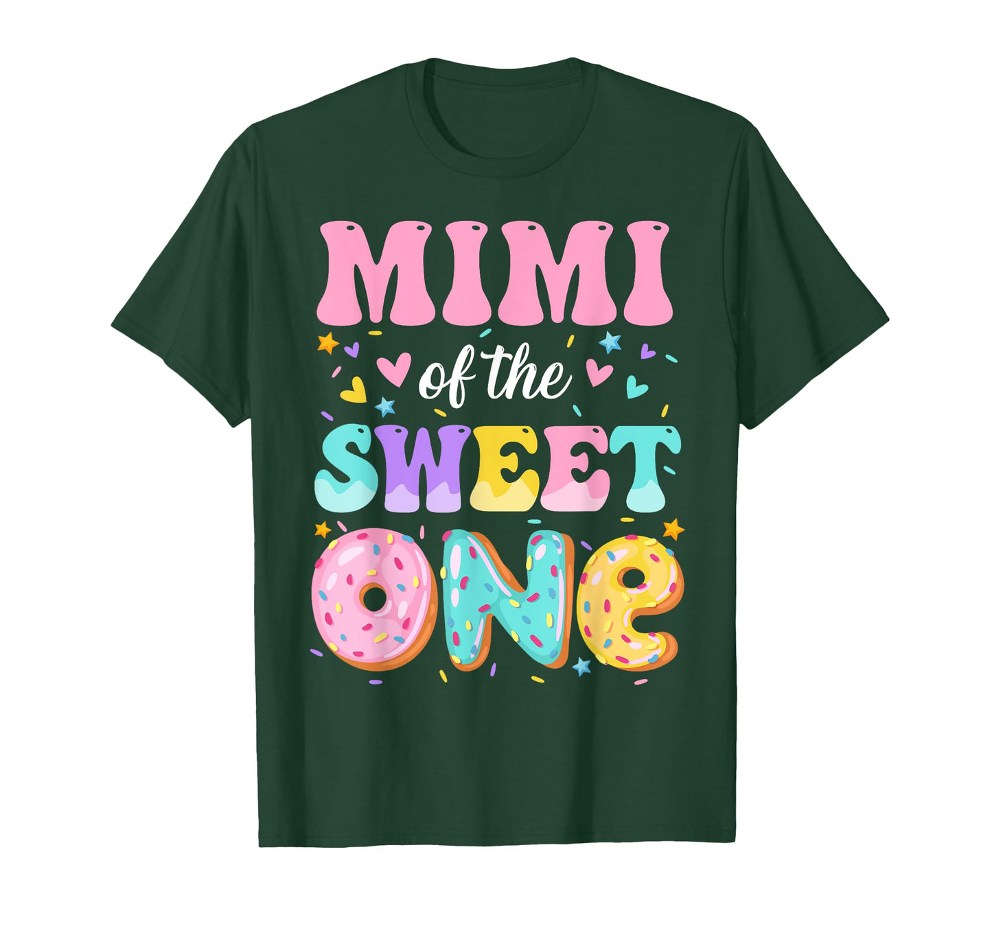 Mimi Of The Sweet One 1st Birthday Donut Bday Party T-Shirt