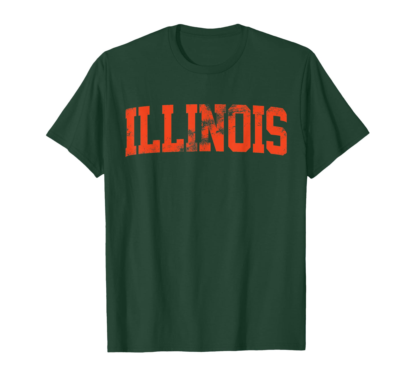 Retro Illinois IL Souvenir Vintage Illinois Orange Throwback T-Shirt