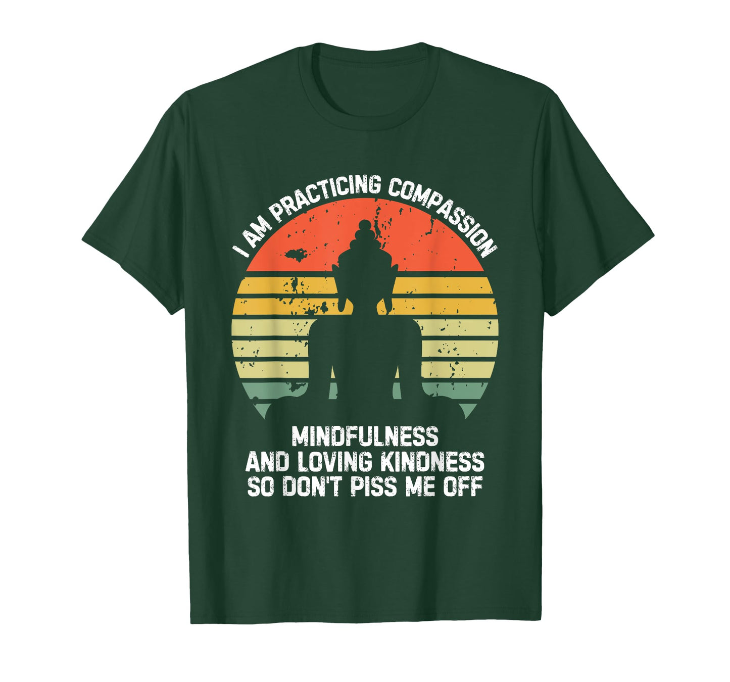 I am Practicing Mindfulness Compassion So Don't Piss Me Off T-Shirt