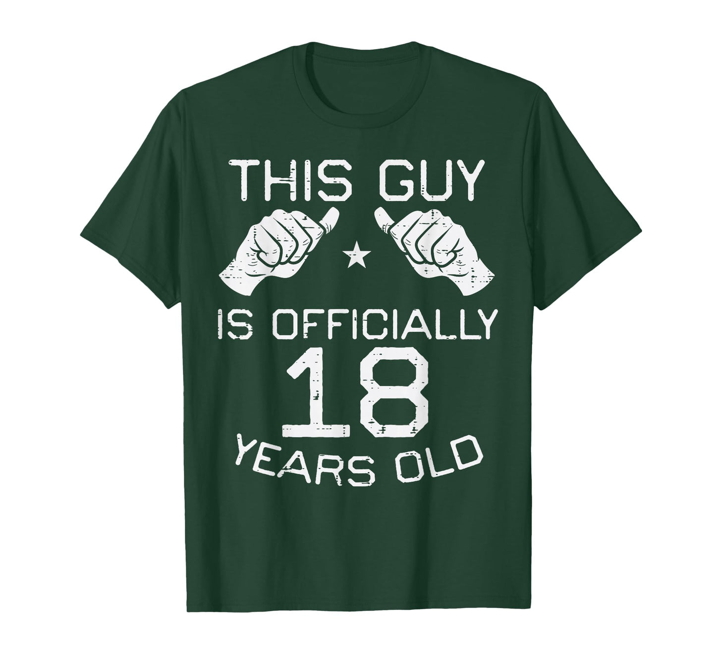 This Guy Officially 18 Years Old 18th Birthday Men Boys T-Shirt