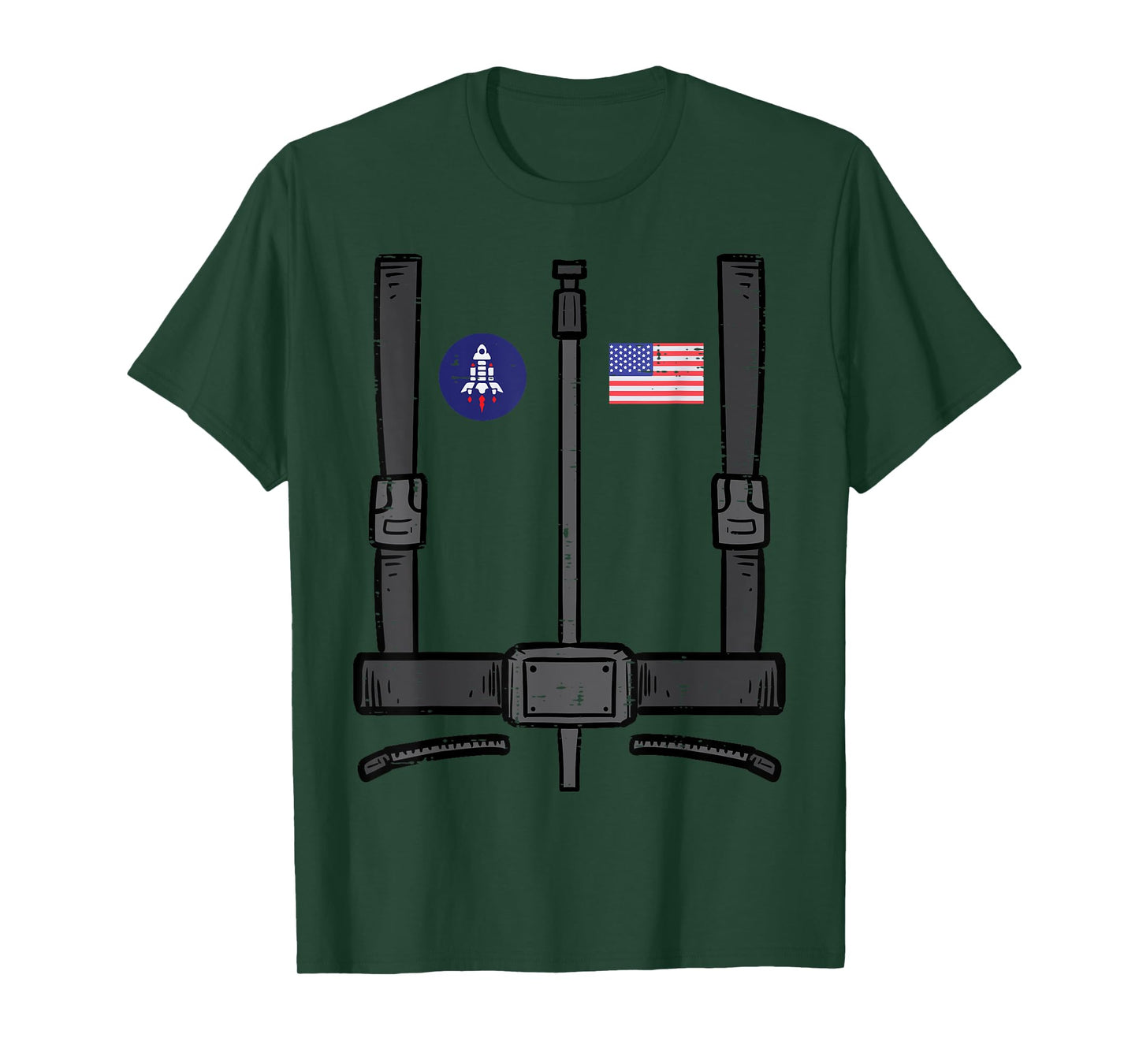 US Astronaut Costume Space Suit Galaxy Men Women Boys Kids T-Shirt