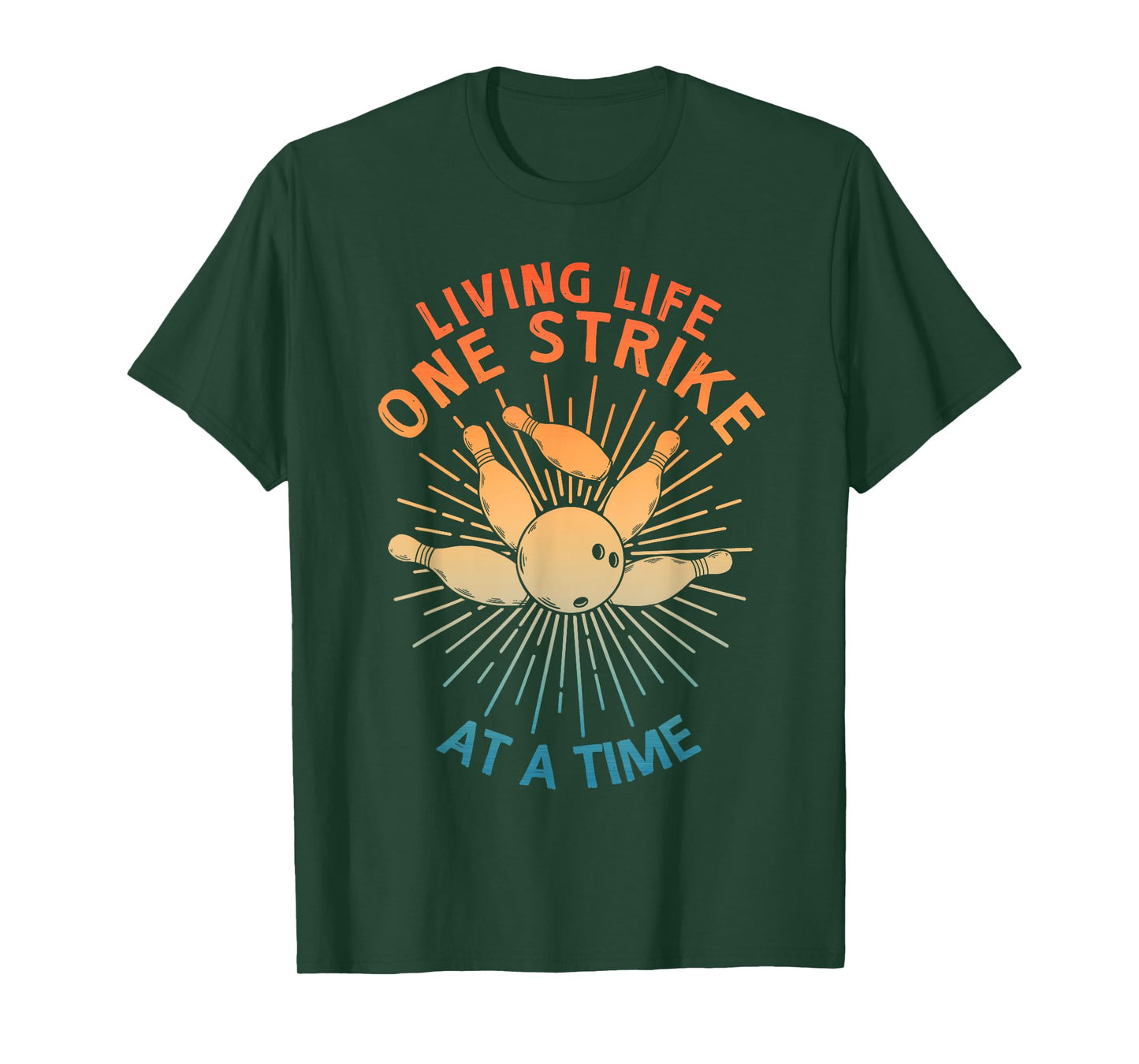 Cool Bowling Art For Men Women Kids Strike Team Gag Bowler T-Shirt