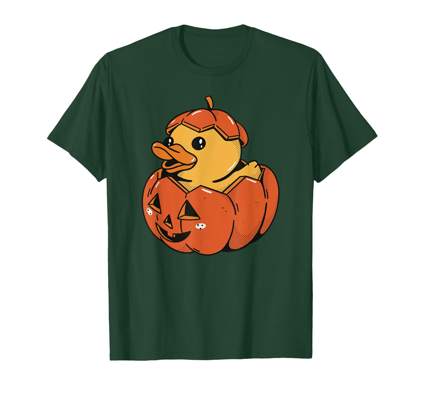 Rubber Duck Pumpkin - Funny Halloween T-Shirt