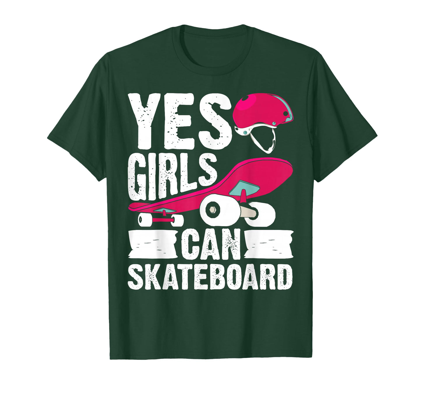 Skateboarding Design for Girls Women Skateboard Skateboarder T-Shirt