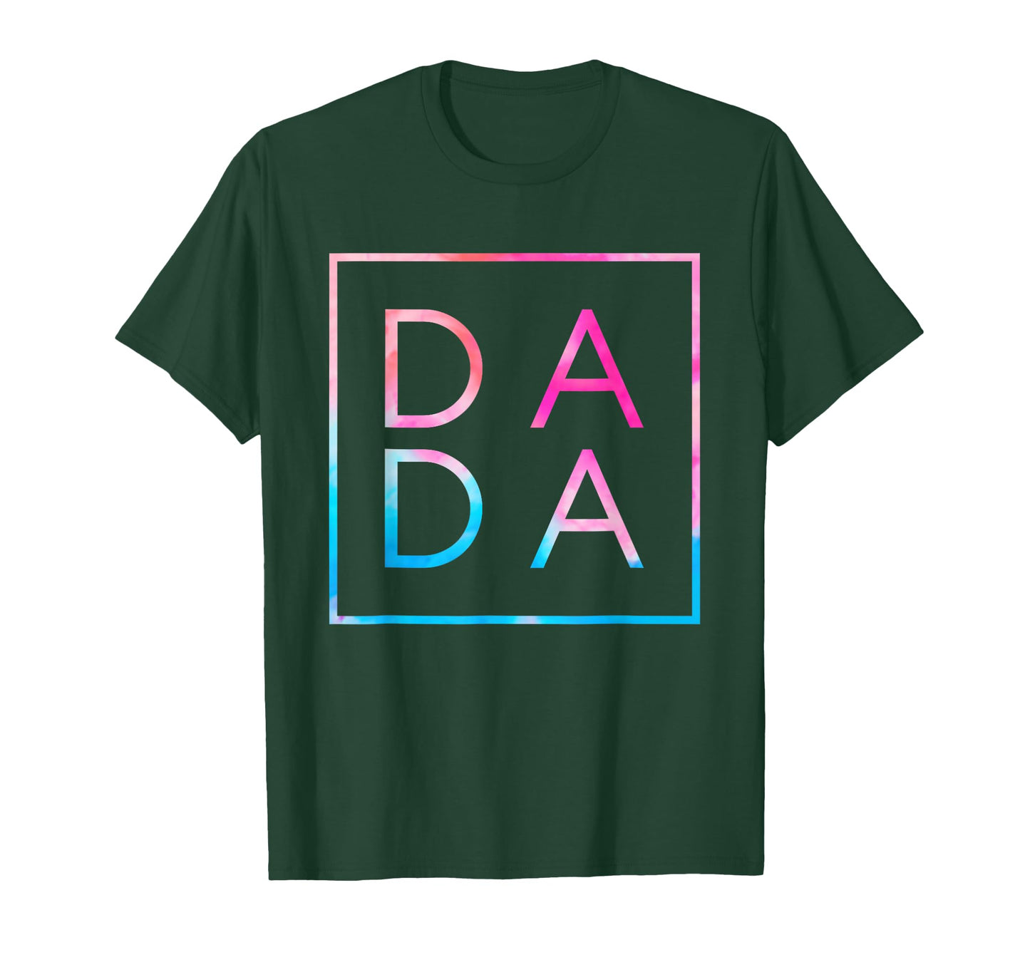 Matching Dada And Mama Family Tees Unisex-Adults Men's Black Small Classic Tie-Dye Father's Day T-Shirt
