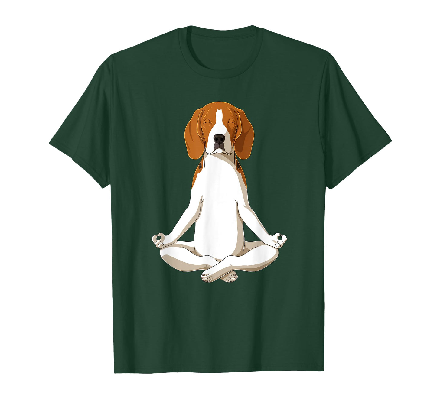 Yoga Dog Beagle Men Women T-Shirt