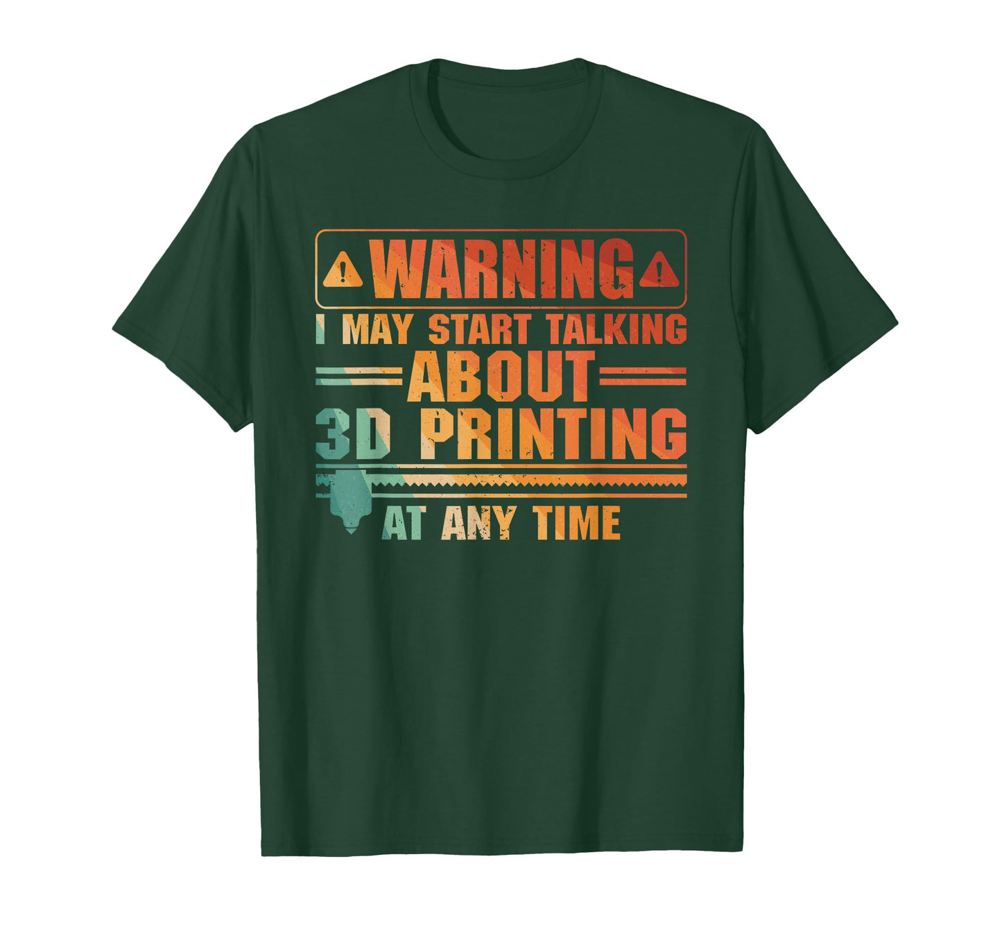 Funny 3D Printer Art For Men Women 3D Printing Worker Lover T-Shirt