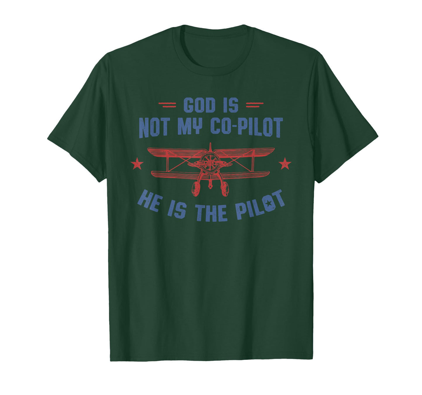 God is My Pilot Christian Aviation Tshirt T-Shirt
