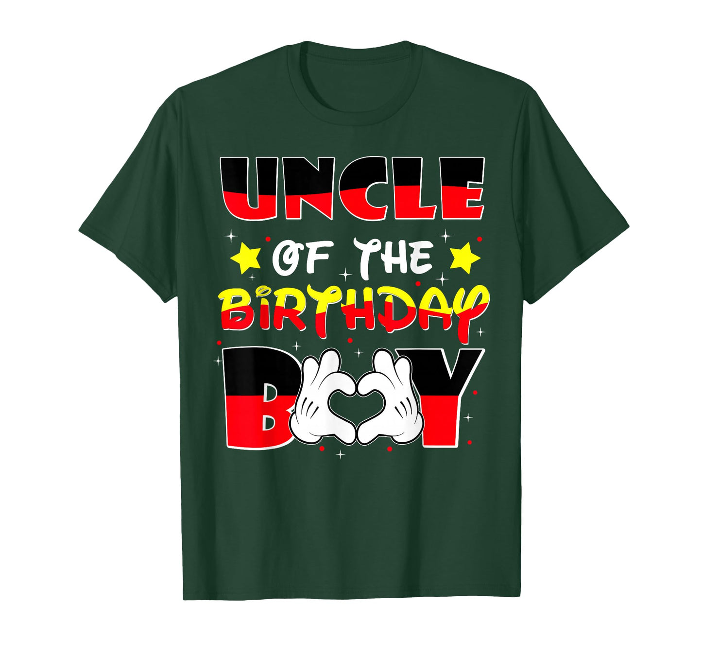 Uncle of The Birthday Boy Shirt Matching Nephew Family Bday T-Shirt