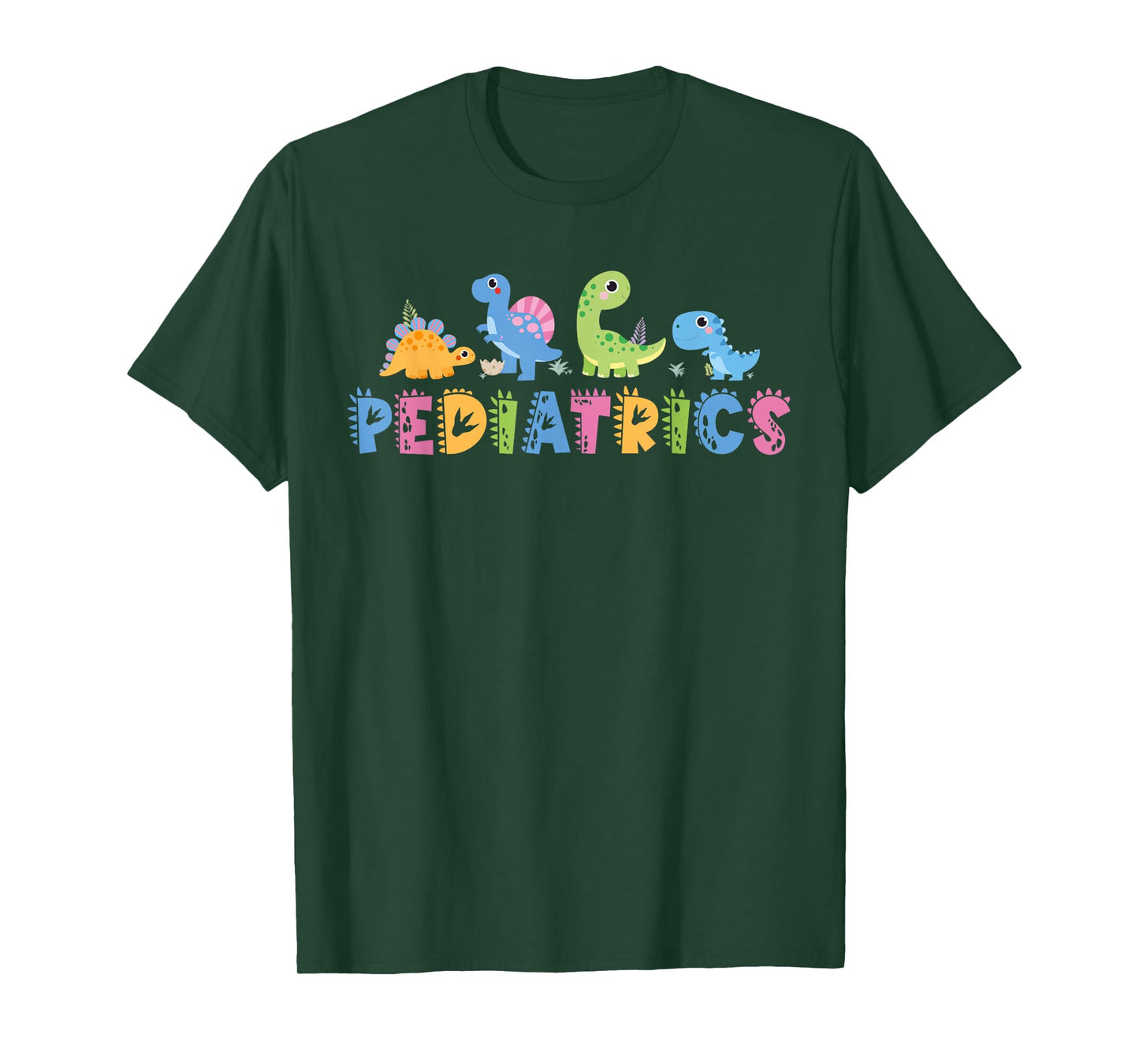 Pediatrics Pediatric Squad Nurse Dinosaur Cute Peds Animal T-Shirt