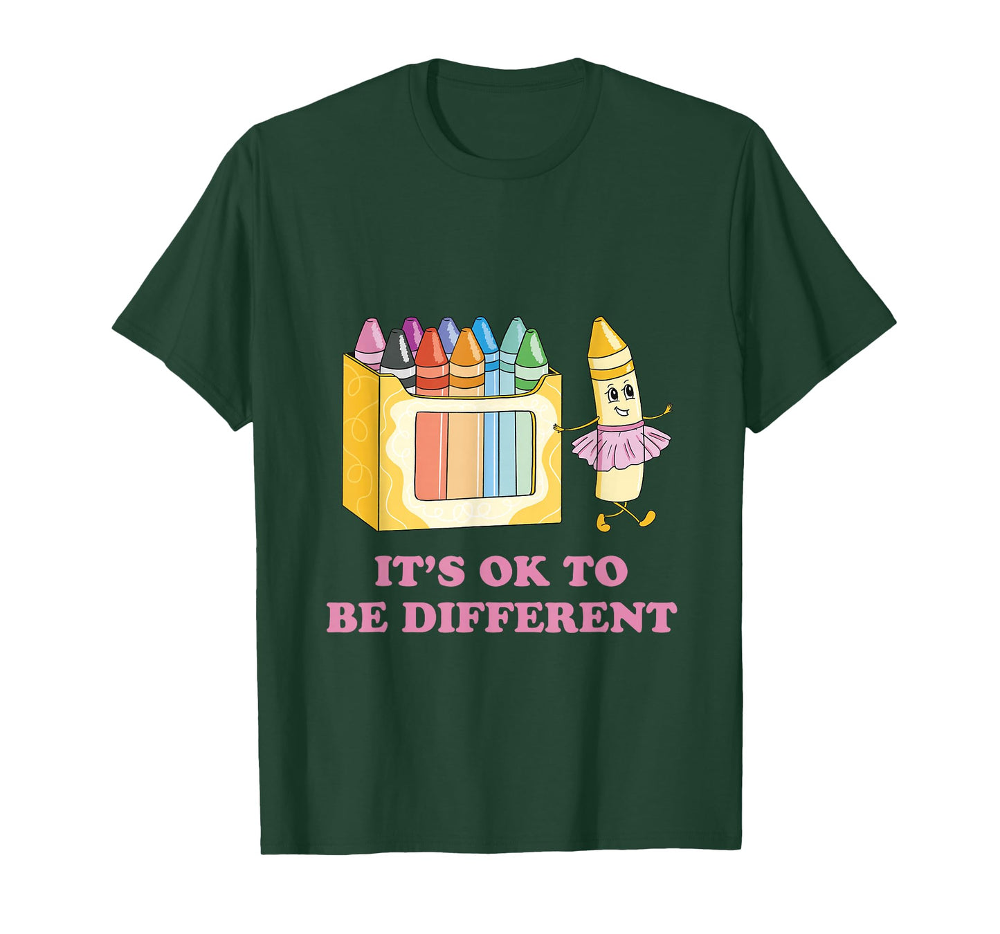 It's OK to be Different Crayons Autism Awareness Month T-Shirt