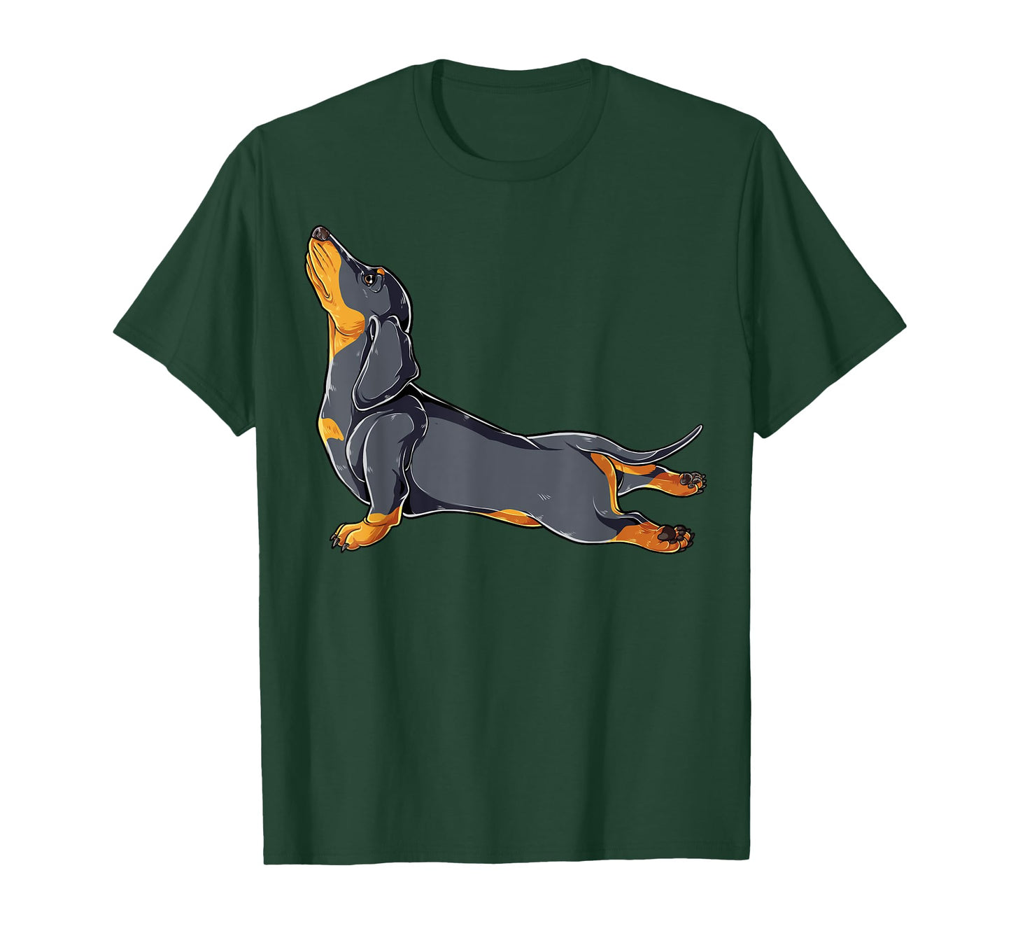 Dachshund Yoga T shirt Namaste Spiritual Meditation Chakra T-Shirt