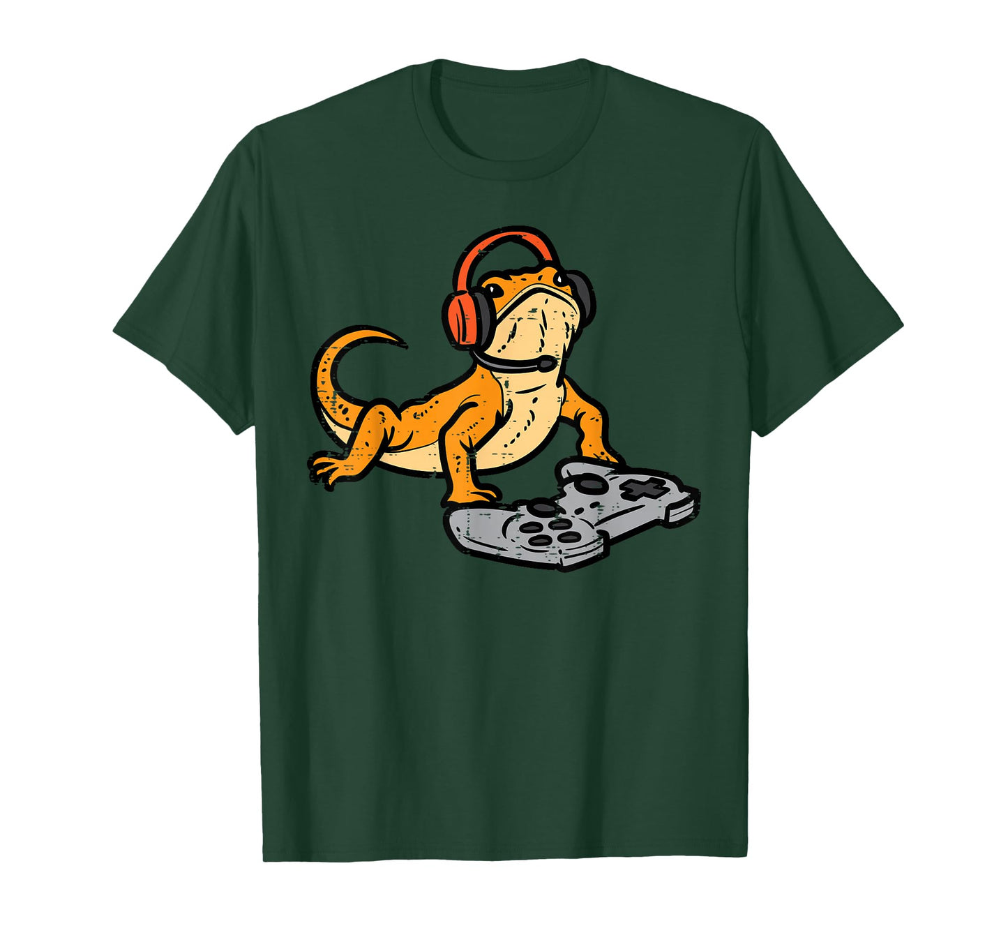 Bearded Dragon Video Gaming Funny Gamer Animal Men Boys Kids T-Shirt