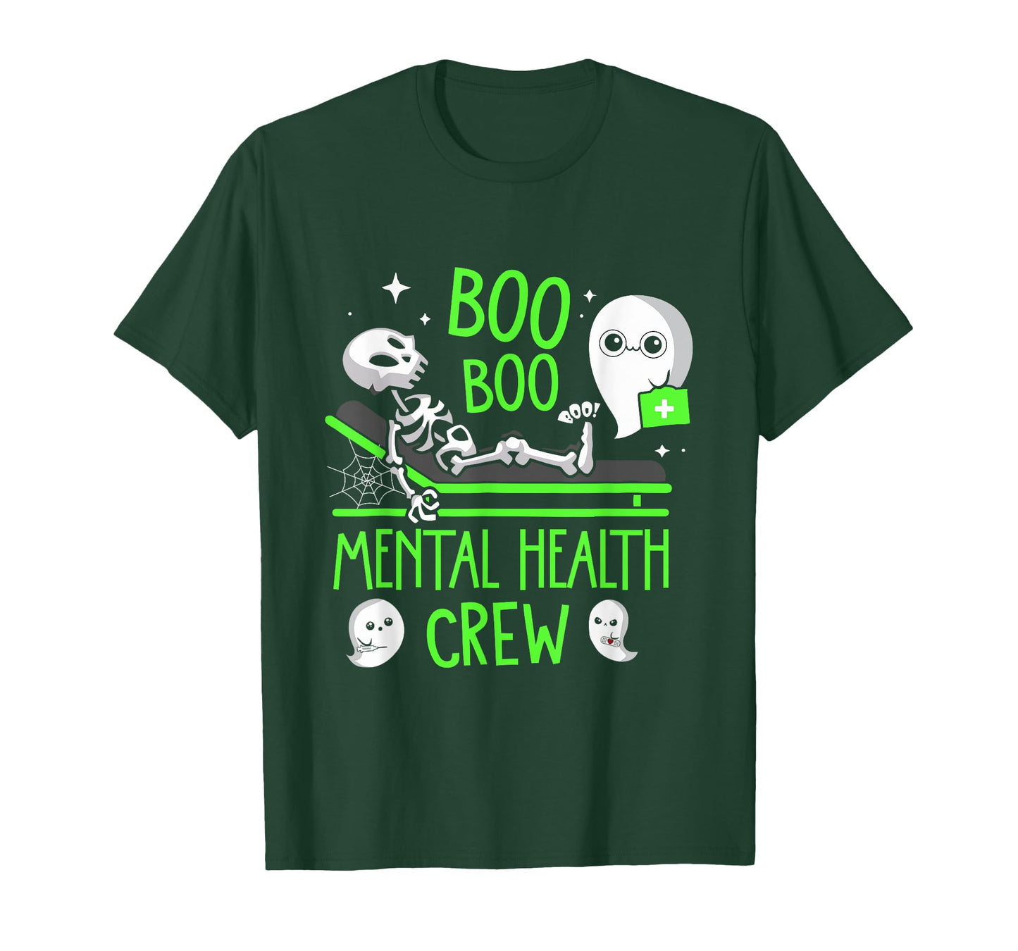 Mental Health Nurse Psych Boo Boo Crew Nursing Halloween T-Shirt