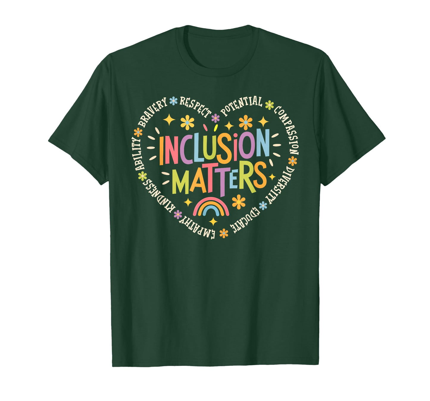 Inclusion Matters Special Education Teacher Autism Awareness T-Shirt