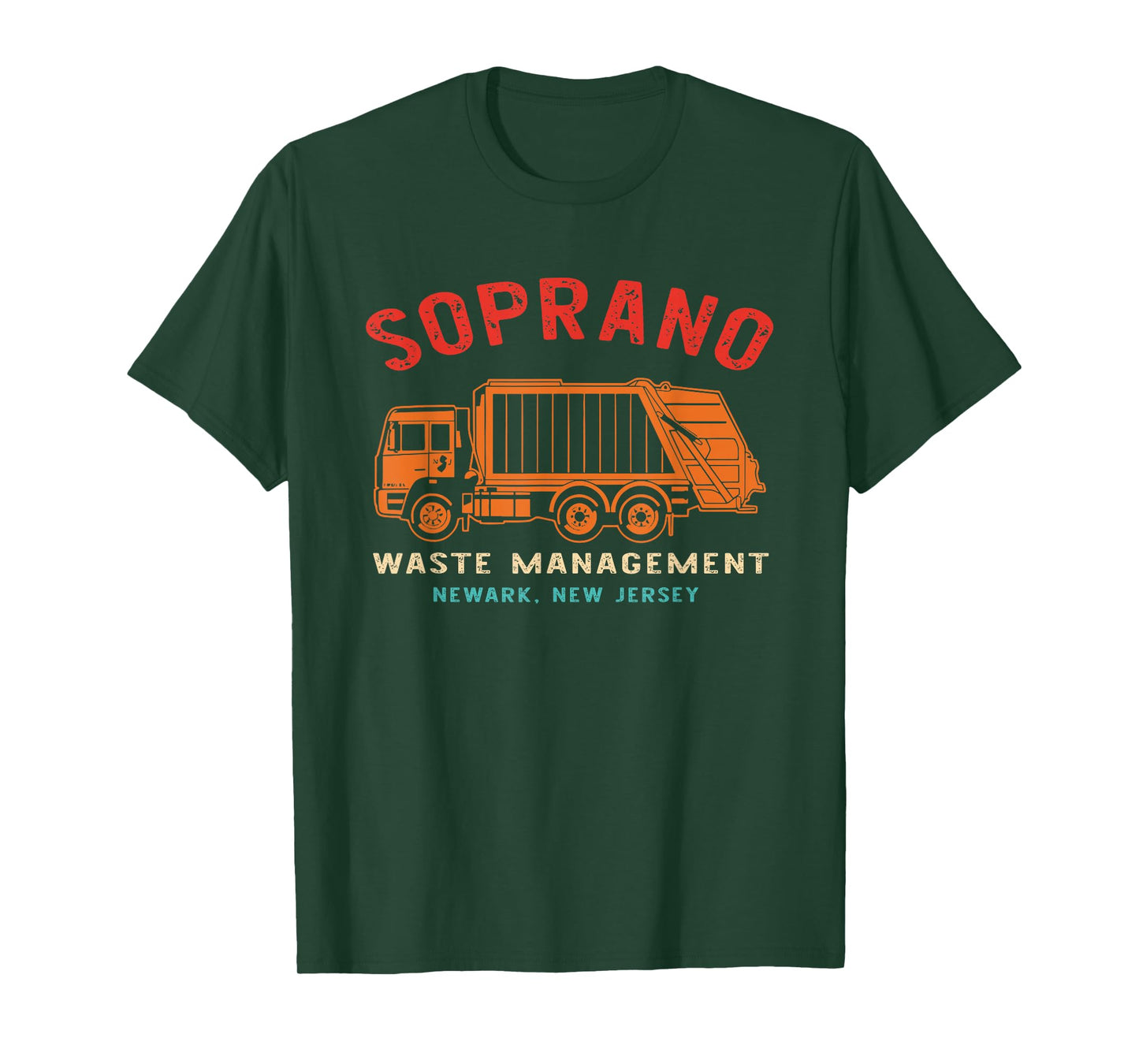 Soprano Waste Management Newark New Jersey Retro T-Shirt