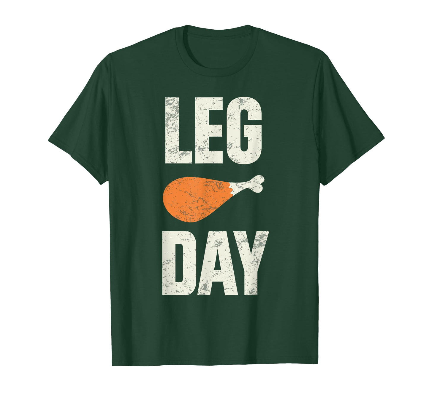 Funny Thanksgiving Tees Leg Day Turkey Retro Black Crew Neck Short Sleeve T-Shirt Unisex-Adults Kids Small