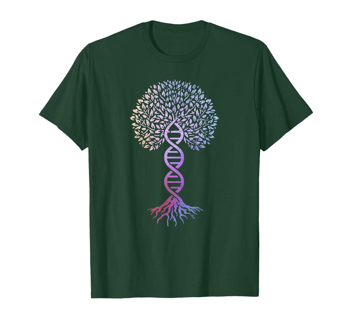 Tree Of Life DNA Science Genetics Earth Day Genealogy T-Shirt