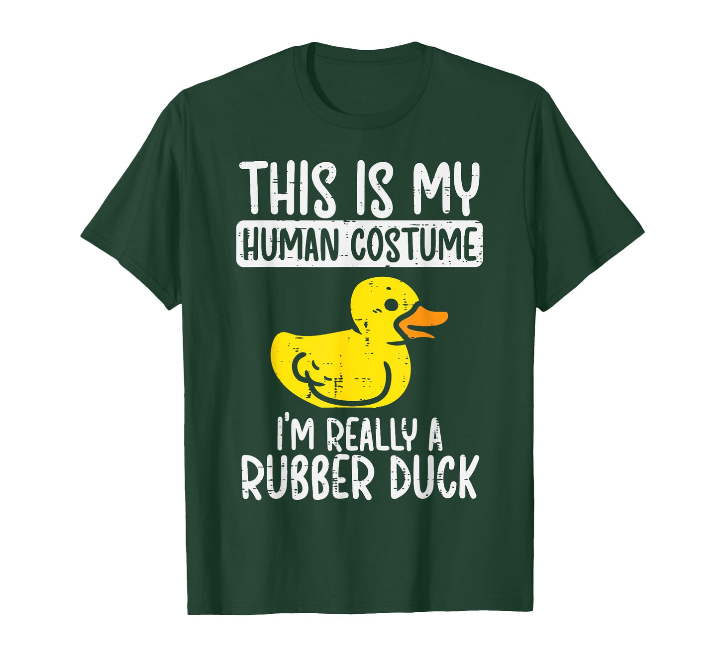 This My Human Costume Im Rubber Duck Halloween Men Women Kid T-Shirt