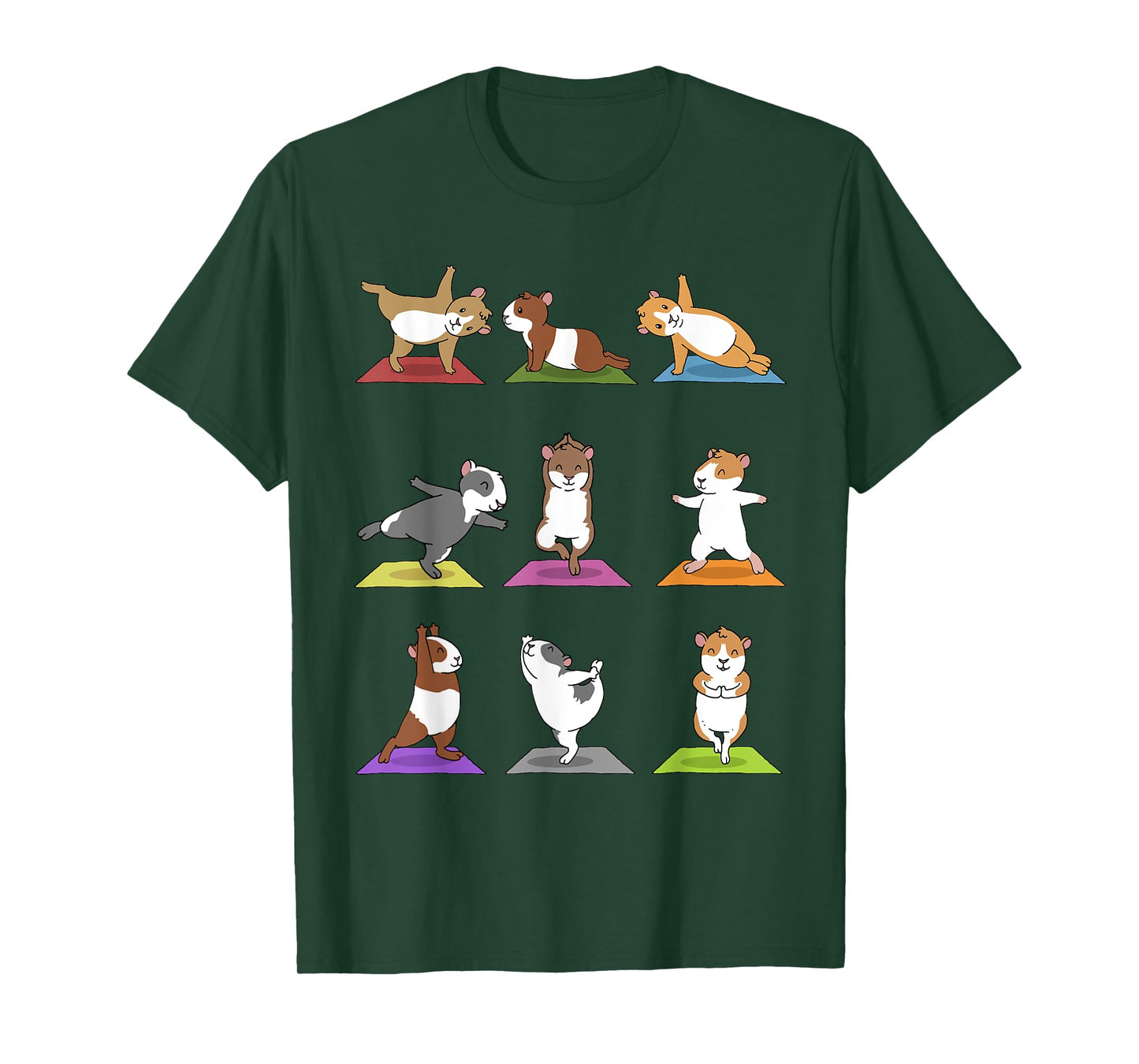 Guinea Pig T-Shirt Funny Guinea Pigs In Yoga Poses Tee T-Shirt