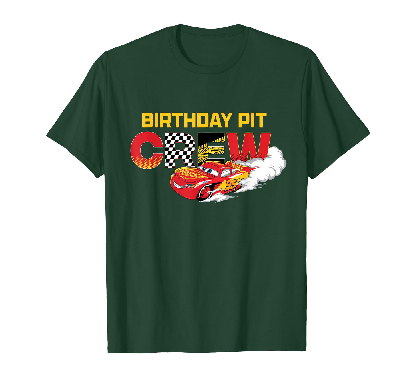 Disney & Pixar's Cars Birthday Pit Crew Lightning McQueen T-Shirt